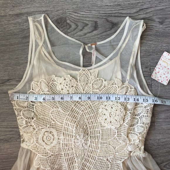 NWT Free People Ivory Mini DRess - Picture 2 of 4